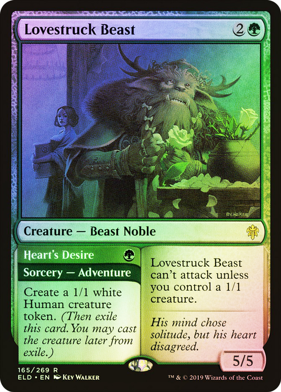 リップル MTG Lovestruck Beast // Heart's Desire | Throne of Eldraine