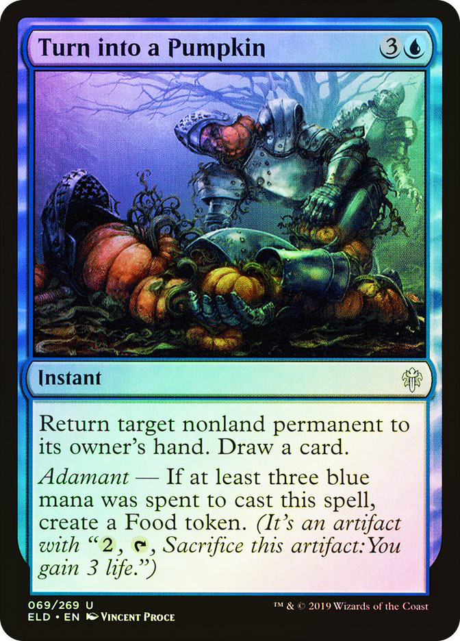 mtg pumpkin cards Turn into a Pumpkin | Throne of Eldraine