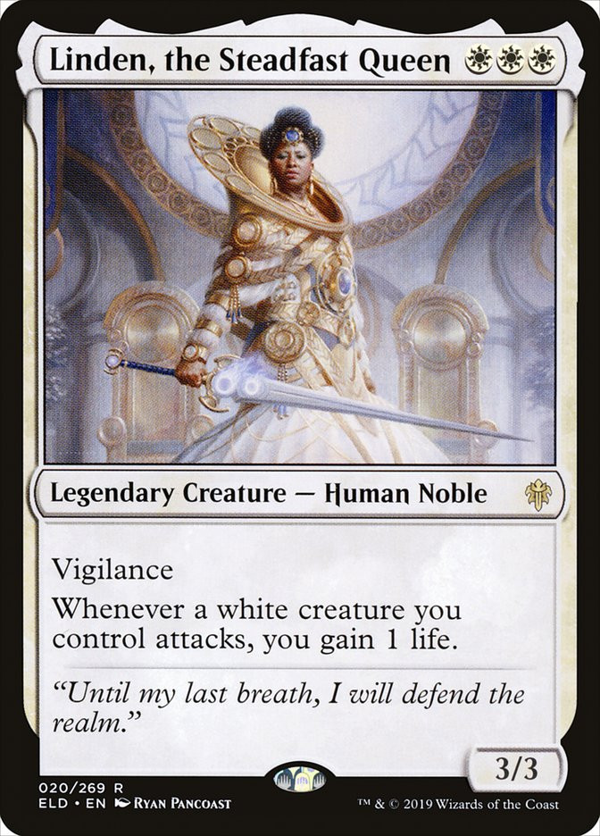 不動の女王、リンデン/Linden, the Steadfast QueenAP Linden, the Steadfast Queen | Throne of Eldraine | Star City Games