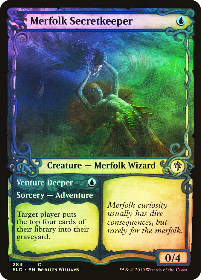 Merfolk Secretkeeper // Venture Deeper | Throne of Eldraine | Star City  Games