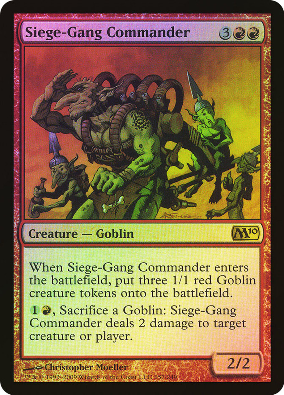 包囲攻撃の司令官/Siege-Gang Commander SCG英語foil Siege-Gang Commander | Magic 2010 | Star City Games