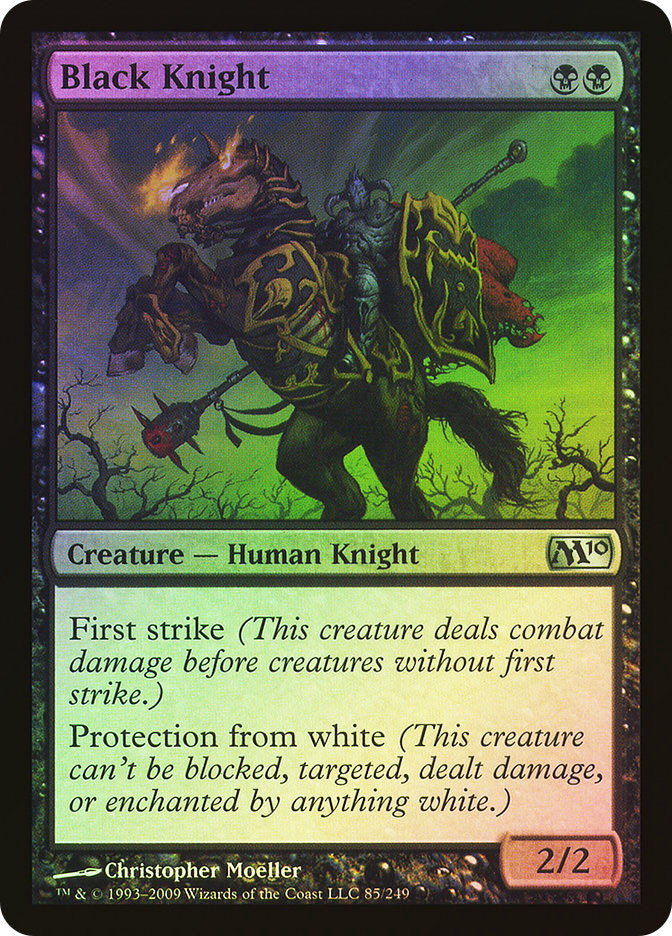 MTG Black Knight サマー エディション BGS9 Black Knight | Magic 2010 | Star City Games