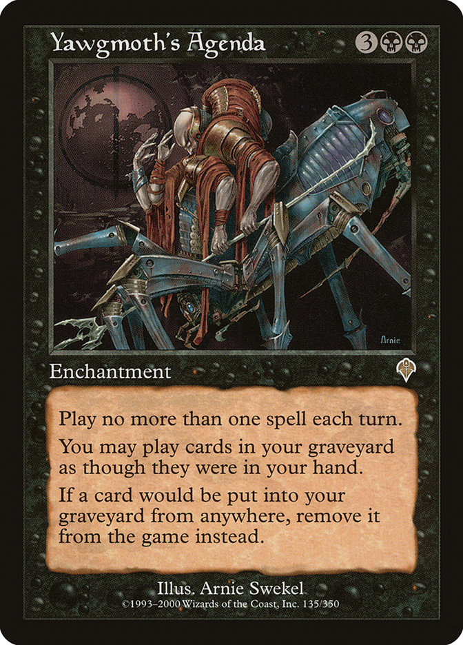 MTG ヨーグモスの行動計画/Yawgmoth's Agenda英語　サイン入 Yawgmoth's Agenda | Invasion | Star City Games