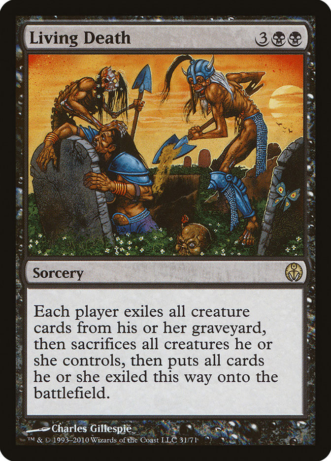 mtg cards like living death Magic The Gathering - The Lord of the Rings then puts all cards they exiled this way onto the battlefield. Living Death (Card) | EDHREC