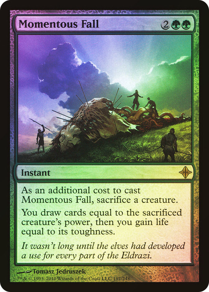 Magic: The Gathering – Momentous Fall (Grave Sconfitta) – Carta Rara Rise Of The Eldrazi (ROE), Inglese