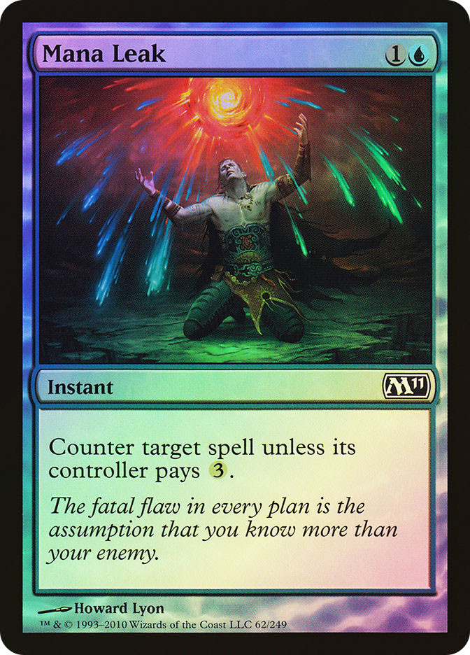 エラーカード FOIL マナ漏出 Mana Leak 英語 DCIマーク エラーカード FOIL マナ漏出 Mana Leak 英語 DCIマーク