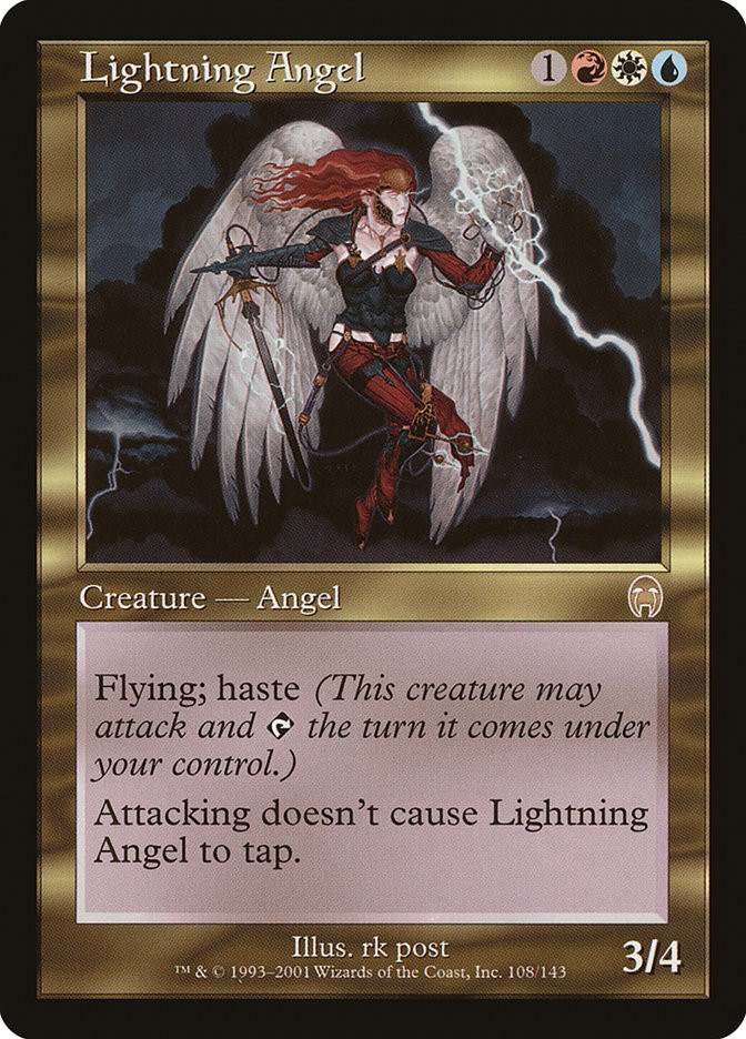 MTG 初版Foil 稲妻の天使/Lightning Angel》英語 en Lightning Angel | Apocalypse | Star City Games