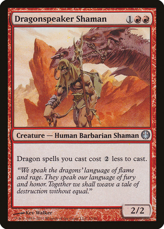 Dragonspeaker Shaman Duel Decks Knights vs. Dragons Star City Games