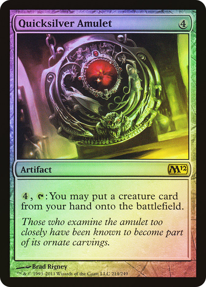 mtg cards like quicksilver amulet Magic The Gathering Quicksilver Amulet : Amazon.ae: Toys main image 1