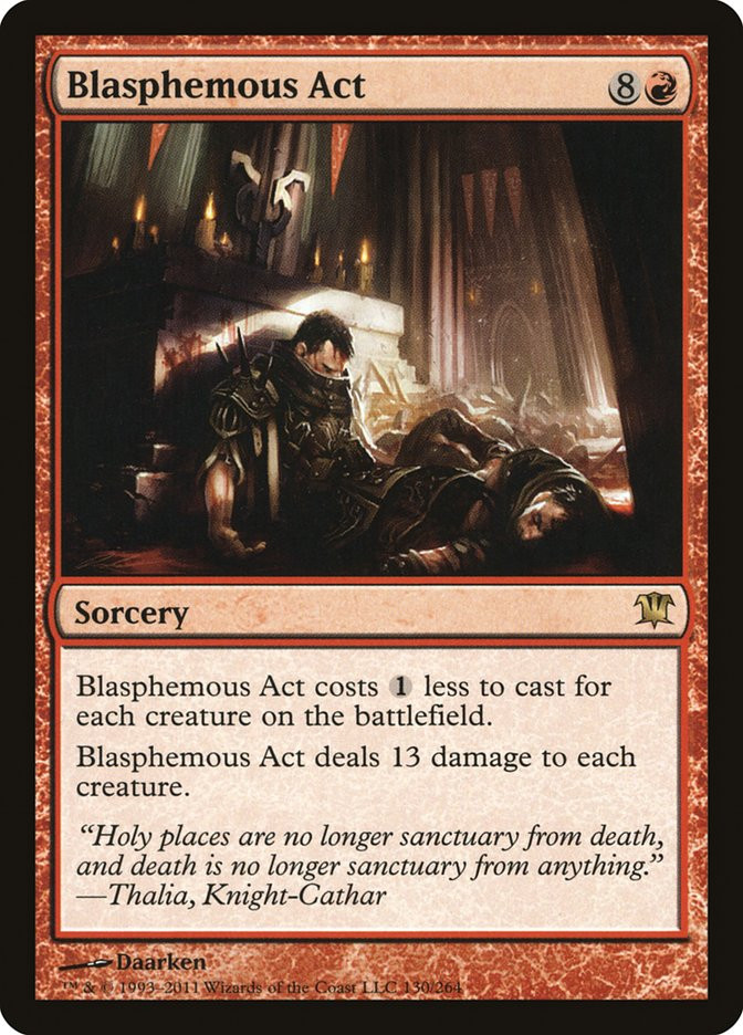 blasphemous act mtg card Blasphemous Act Blasphemous Act