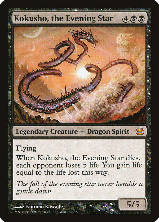 マジック：ザ・ギャザリング [BGS8.5] Kokusho, the Evening Star Kokusho, the Evening Star | Modern Masters | Star City Games