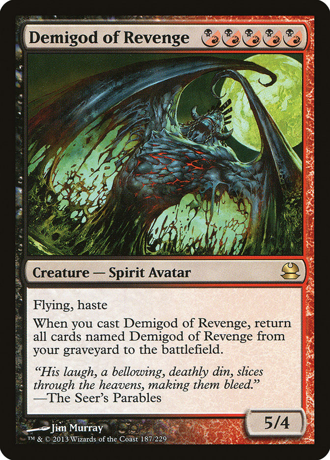 mtg demigod cards MTGNexus #(It deals damage to creatures in the form of Demigods Among Mortals