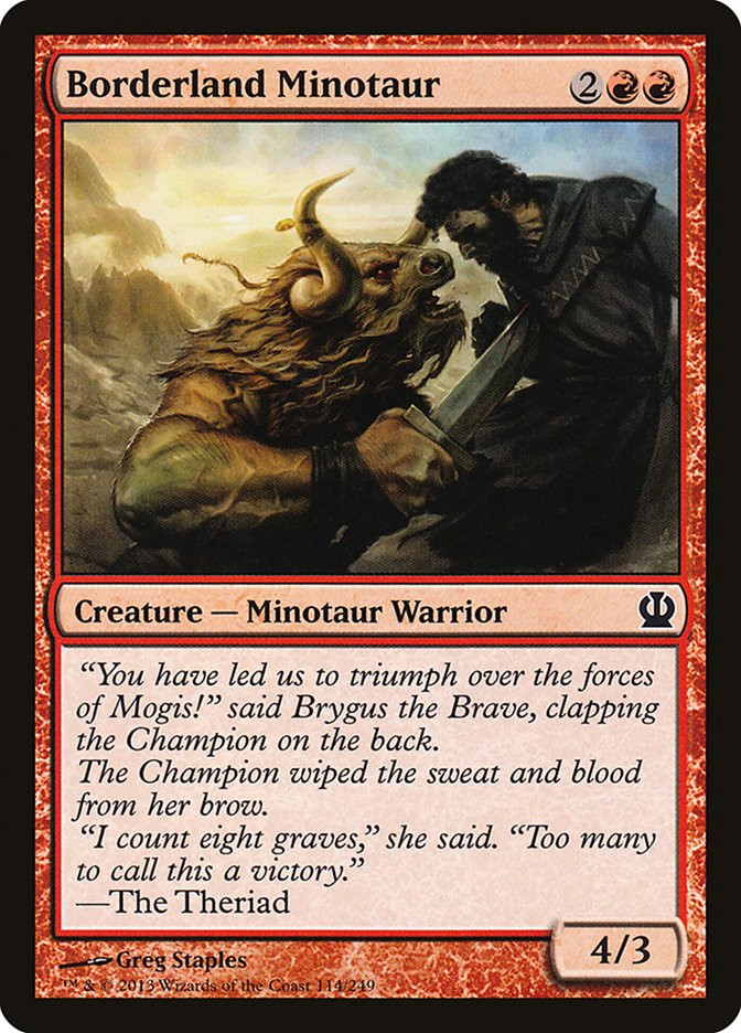 Borderland Minotaur | Theros | Star City Games