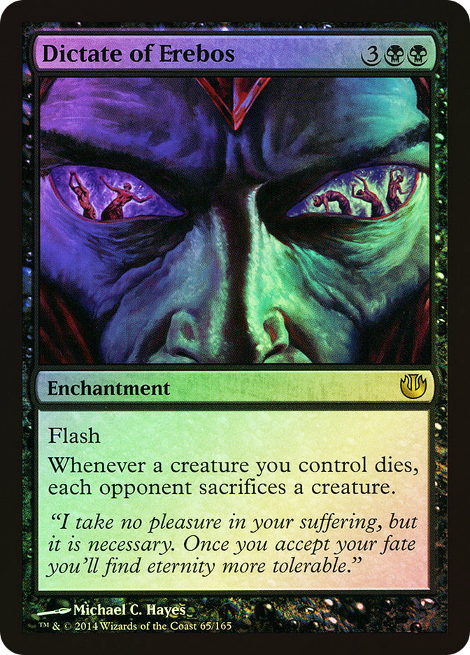 mtg cards like dictate of erebos Print The bonds of loyalty can tie one to the grave Dictate of Erebos - Full