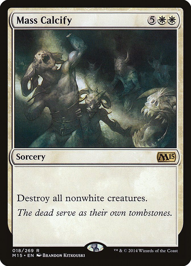MTG 属性白 まとめ販売 Mass Calcify | Magic 2015 | Star City Games