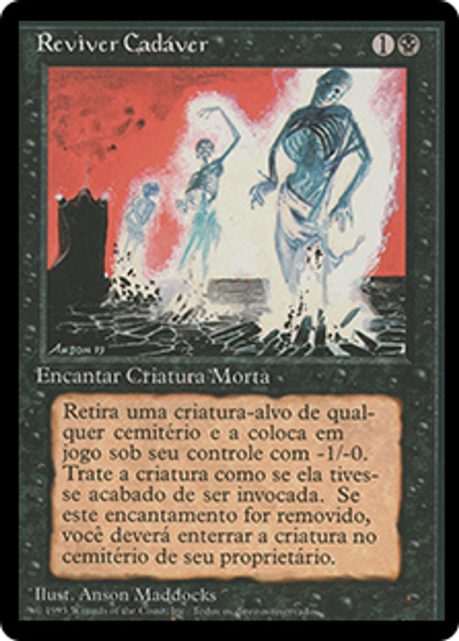 Animate Dead (BB) | 4th Edition - Black Border - Portuguese