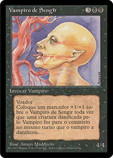 Sengir Vampire (BB) 4th Edition Black Border Portuguese Star