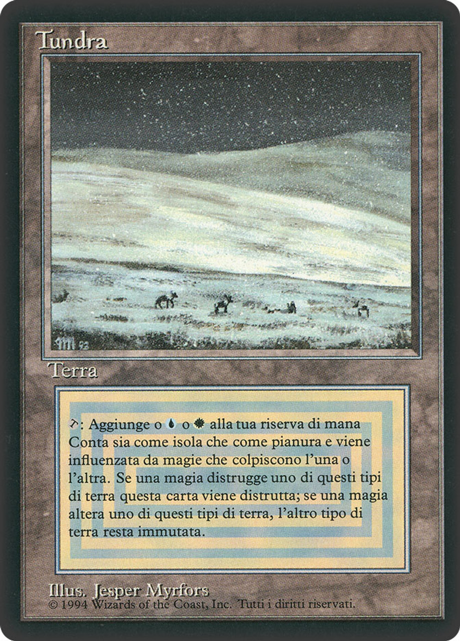 MTG Tundra イタリア語 デュアルランド 3ED 世界にひとつだけ