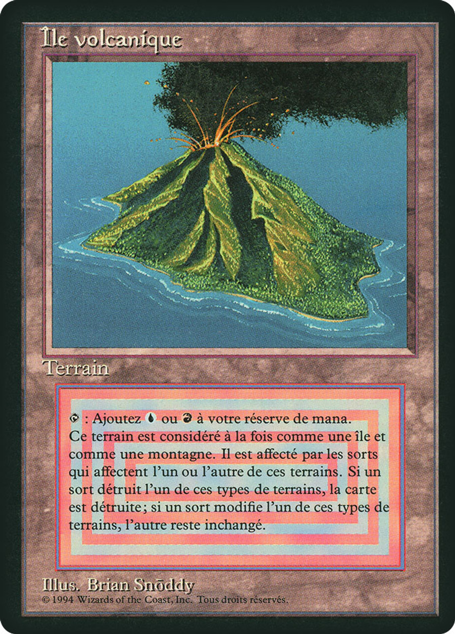 Volcanic Island (BB) | 3rd Edition - Black Border - French | Star