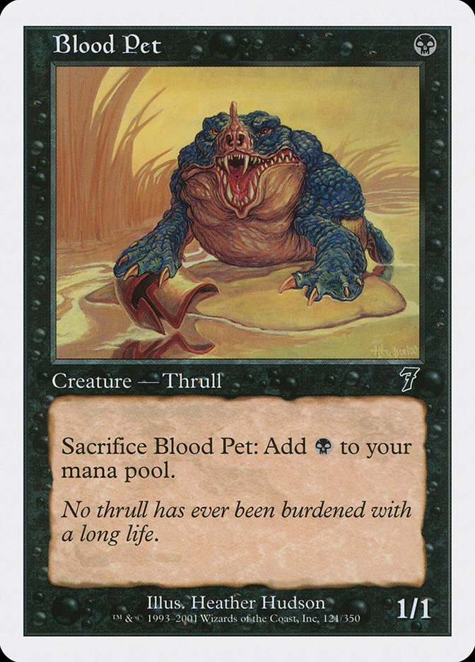 pet cards mtg Teenage Mutant Ninja Turtles: Prehistoric All cards will be carefully packed for safe transit. Blood Pet | 7th Edition