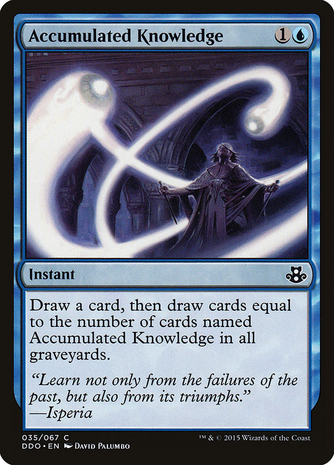【Foil】蓄積した知識/Accumulated Knowledge[NEM] Accumulated Knowledge | Duel Decks: Elspeth vs. Kiora | Star City