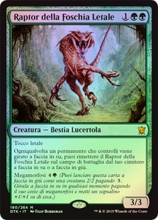 Deathmist Raiment Carte Magic Deathmist Raptor - Mythic Rare - Dragons Of Tarkir (180/264 ...
