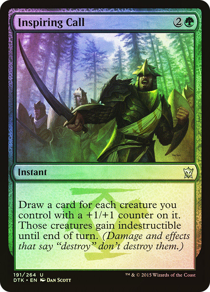 inspiring call mtg final fantasy | Dragons of Tarkir The Gathering Inspiring Call • Commander: Final