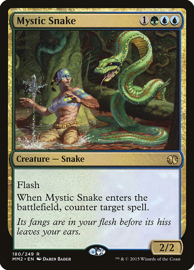 神秘の蛇/Mystic Snake Foil 英語 4枚 MTG Mystic Snake | Modern Masters 2015 | Star City Games