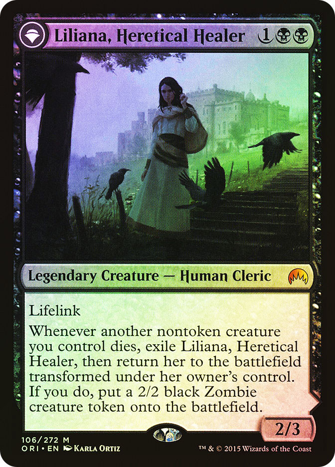 Liliana, Heretical Healer // Liliana, Defiant Necromancer | Magic
