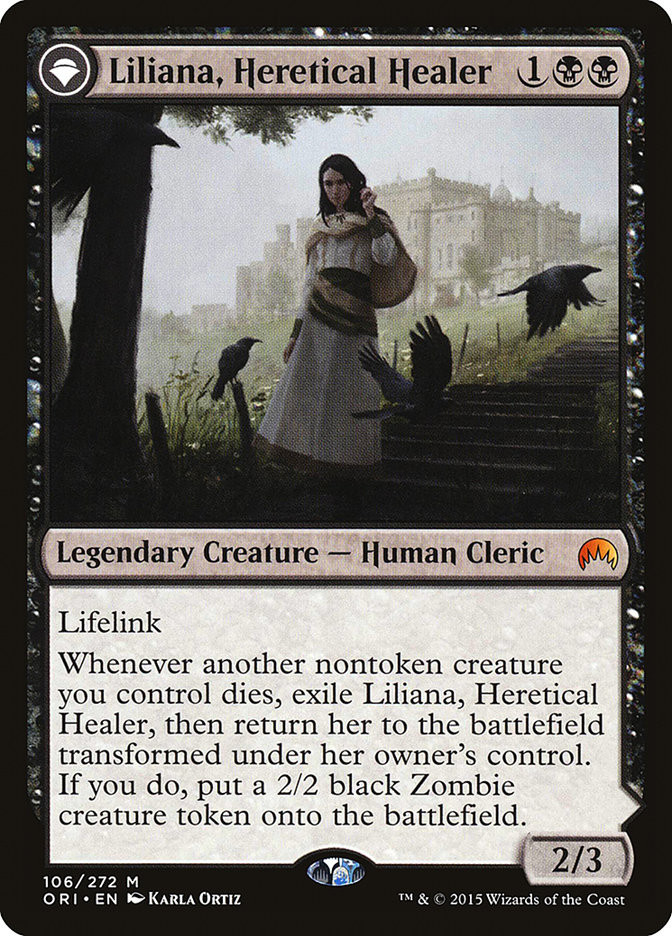 Liliana, Heretical Healer // Liliana, Defiant Necromancer | Magic