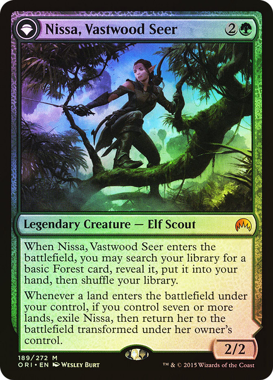 Nissa, Vastwood Seer // Nissa, Sage Animist | Magic Origins | Star