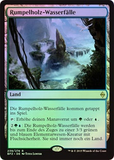 Carta Magic Lumbering Falls Japones Battle For Zendikar Mtg | Envío Gratis