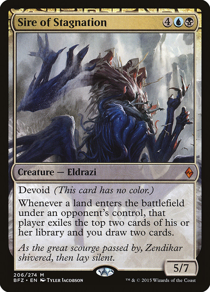 Sire of Stagnation | Battle for Zendikar | Star City Games Sire of Stagnation | Battle for Zendikar | Star City Games