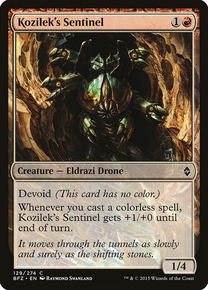 Kozilek's Sentinel | Battle for Zendikar | Star City Games