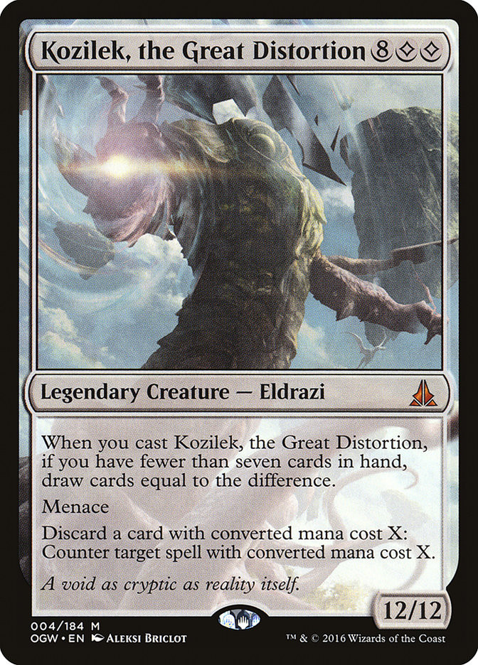 MTGカード Kozilek, the Great Distortion | Oath of the Gatewatch | Star City