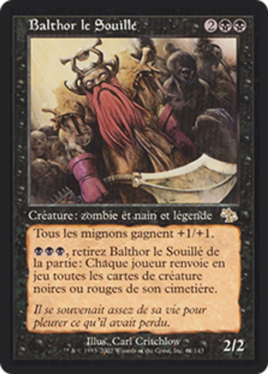 汚らわしき者バルソー 英語版foil MTG 汚らわしき者バルソー foil 英語版 JUD-RB)Balthor the