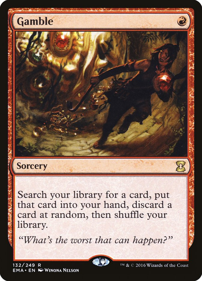 cards like gamble mtg Proxy discard a card at random Legit shocked I've never heard
