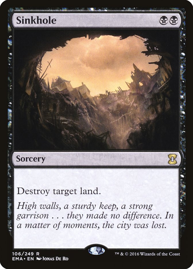 【MTG】sinkhole ベータ版 英語版 二枚 Sinkhole | Eternal Masters | Star City Games