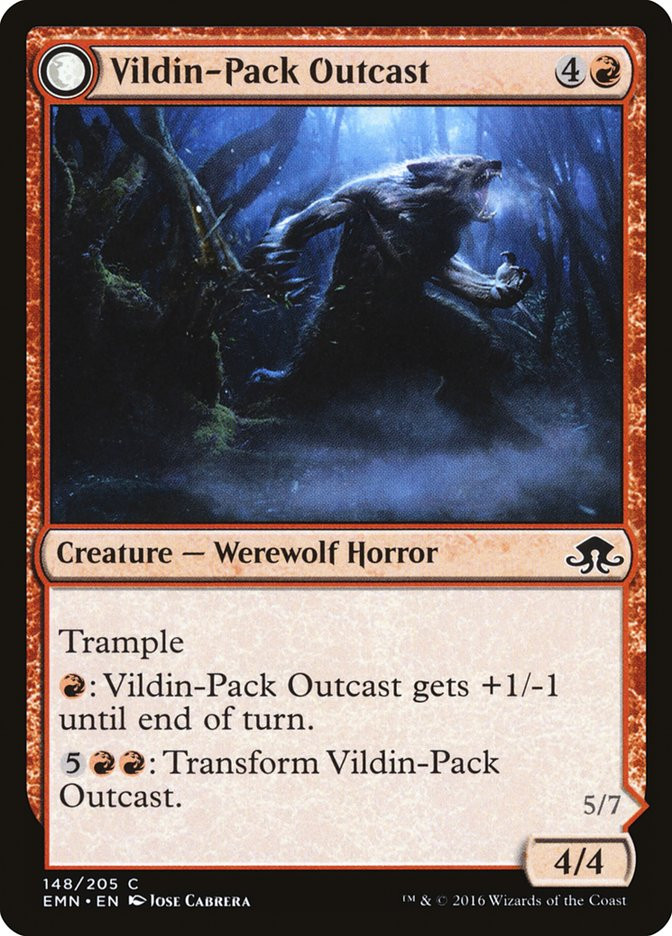 Vildin-Pack Outcast // Dronepack Kindred | Eldritch Moon | Star