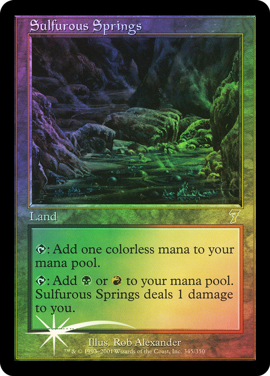 MTG Foil 硫黄泉 Sulfurous Springs 英語版 第7版 drahuancavelica.gob.pe