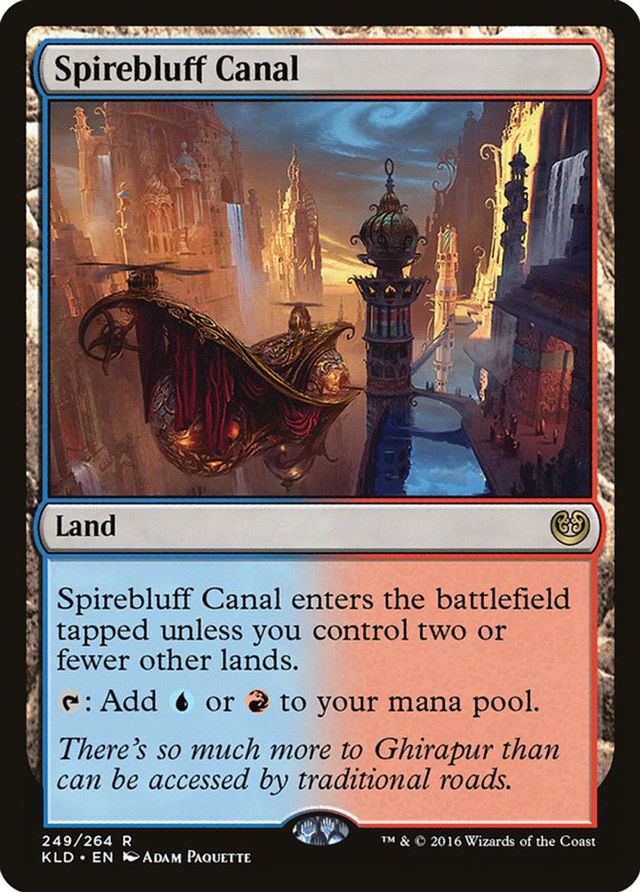 MTG 尖塔断の運河/Spirebluff Canal 4枚 FOIL-