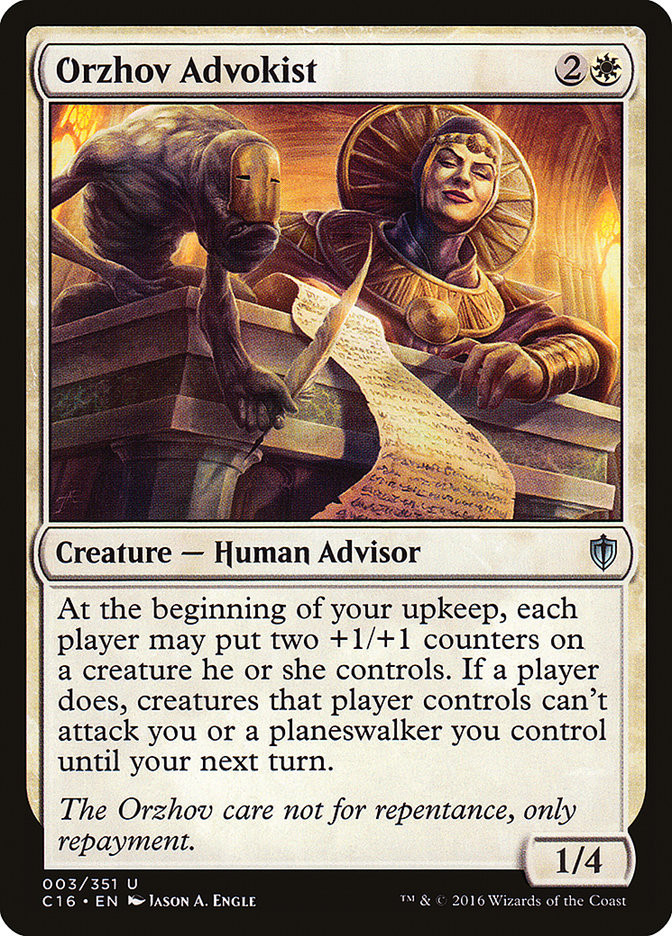 Orzhov Advokist | Commander 2016 | Star City Games