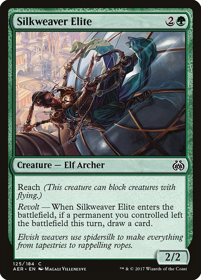 mtg aether revolt card Magic: The Gathering - Planar Bridge each with 15 randomly inserted game cards. Silkweaver Elite | Aether Revolt