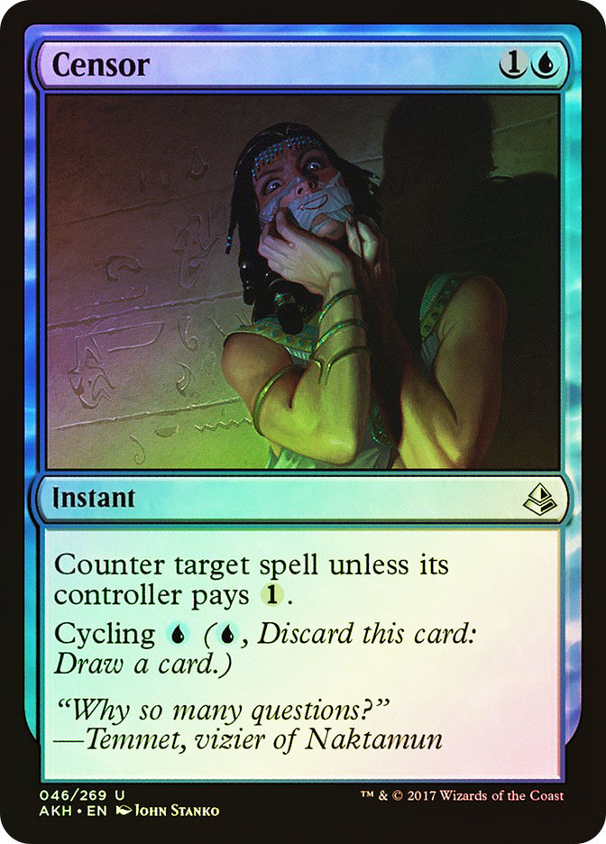 mtg censorship card There were no suitable flavor text submissions for this card. TIL Masquerena has what is