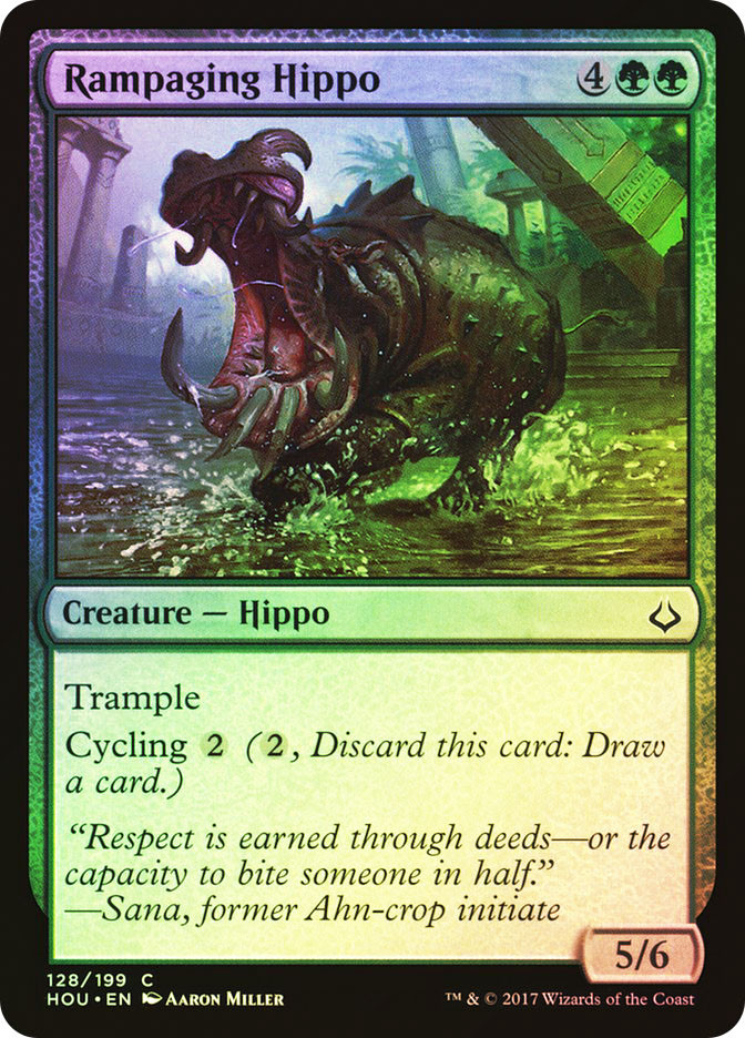 mtg hippo cards Rampaging Hippo | Hour of Devastation