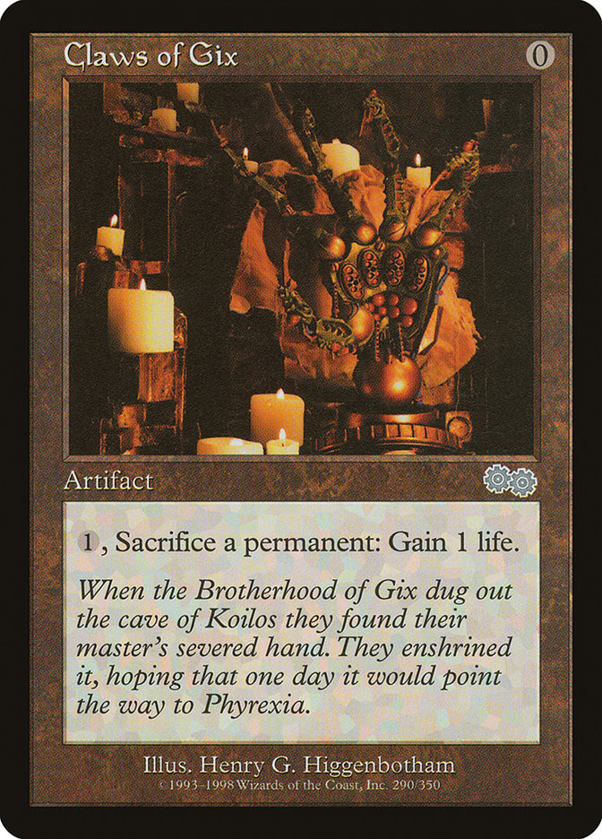 MTG ギックスのかぎ爪 Claws of Gix 英語 FOIL Claws of Gix | Urza's Saga | Star City Games