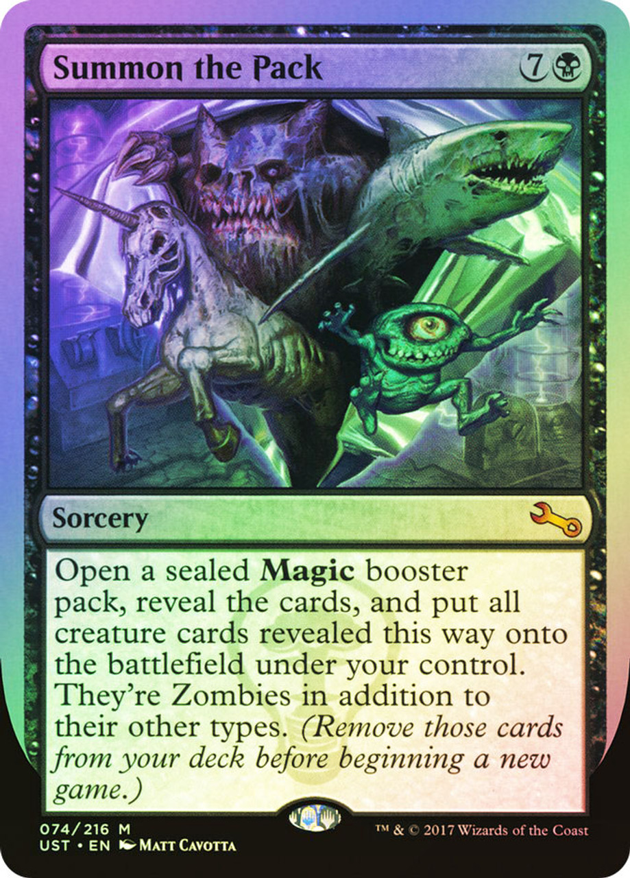 mtg 沼　URT Untable foil Summon the Pack | Unstable | Star City Games