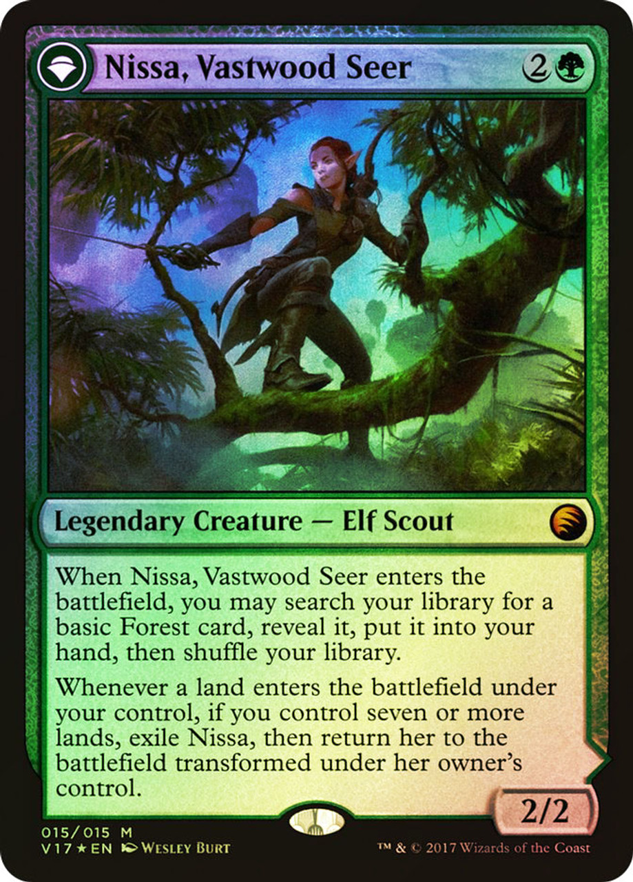 Nissa, Vastwood Seer // Nissa, Sage Animist | From the Vault