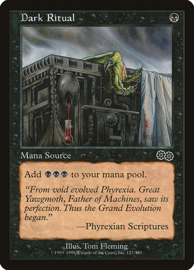 ritual cards mtg Dark - Magic card (591) block) element.class Dark Ritual (VG)