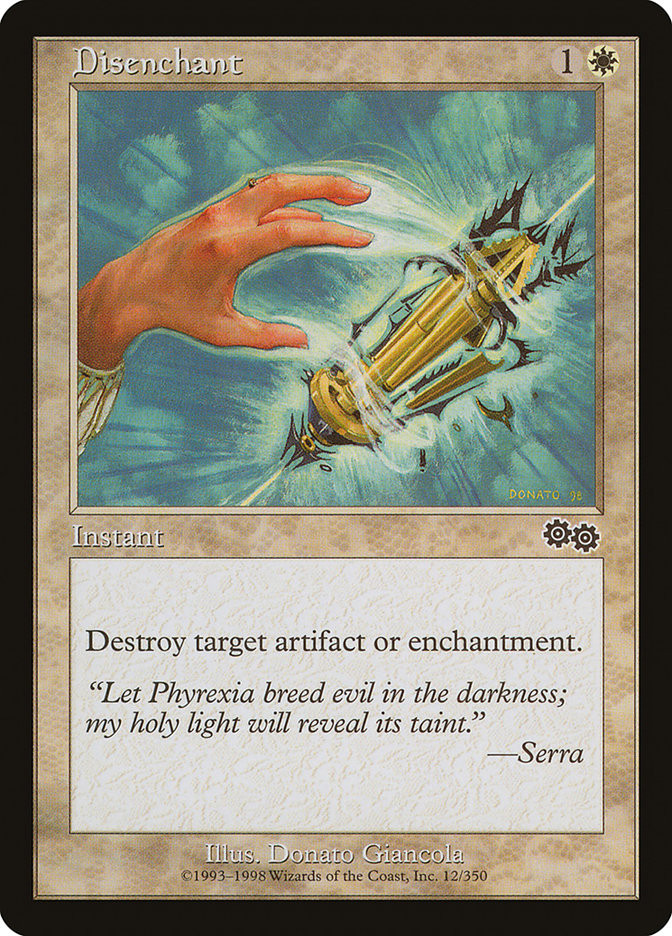 Disenchant [Urza's Saga] Moderately Played